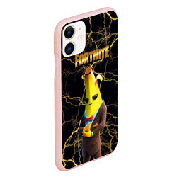 Чехол iPhone 11 матовый Peely Fortnite, цвет: 3D-светло-розовый — фото 2