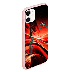 Чехол iPhone 11 матовый LEXUS, цвет: 3D-светло-розовый — фото 2