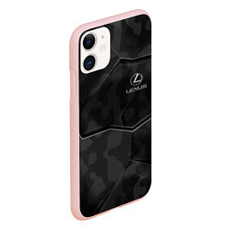 Чехол iPhone 11 матовый LEXUS, цвет: 3D-светло-розовый — фото 2