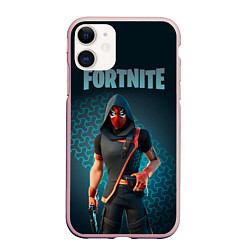 Чехол iPhone 11 матовый Street Serpent Fortnite, цвет: 3D-светло-розовый