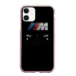 Чехол iPhone 11 матовый BMW M, цвет: 3D-светло-розовый