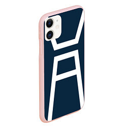 Чехол iPhone 11 матовый Моя геройская академия, цвет: 3D-светло-розовый — фото 2