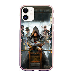 Чехол iPhone 11 матовый Assassin’s Creed Syndicate, цвет: 3D-светло-розовый