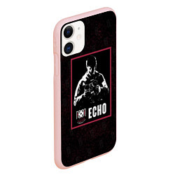 Чехол iPhone 11 матовый Echo, цвет: 3D-светло-розовый — фото 2
