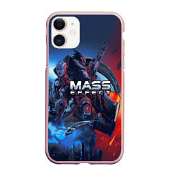 Чехол iPhone 11 матовый Mass EFFECT Legendary ed, цвет: 3D-светло-розовый