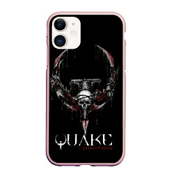 Чехол iPhone 11 матовый Quake Champions, цвет: 3D-светло-розовый