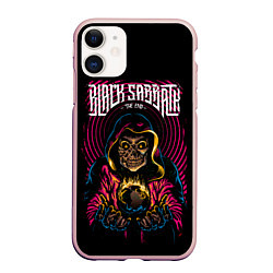 Чехол iPhone 11 матовый BLACK SABBATH, цвет: 3D-светло-розовый