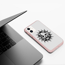 Чехол iPhone 11 матовый Killer Queen JoJo, цвет: 3D-светло-розовый — фото 2
