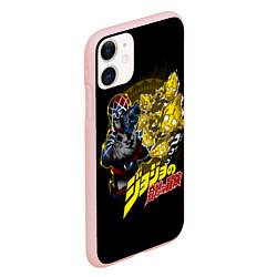 Чехол iPhone 11 матовый Гвидо Миста - JoJos Bizarre Adventure, цвет: 3D-светло-розовый — фото 2