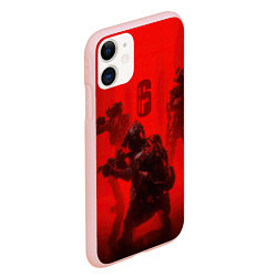 Чехол iPhone 11 матовый RAINBOW SIX SIEGE 6 ОСАДА РАДУГА, цвет: 3D-светло-розовый — фото 2