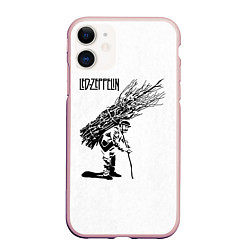 Чехол iPhone 11 матовый Led Zeppelin IV, цвет: 3D-светло-розовый