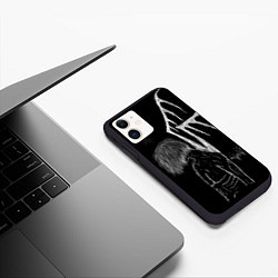 Чехол iPhone 11 матовый Dead Ghoul, цвет: 3D-черный — фото 2