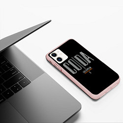 Чехол iPhone 11 матовый Coda - Led Zeppelin, цвет: 3D-светло-розовый — фото 2