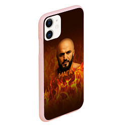Чехол iPhone 11 матовый Мага, цвет: 3D-светло-розовый — фото 2