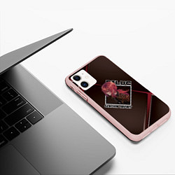 Чехол iPhone 11 матовый Diluc Ragnvindr Дилюк Рагнвиндр, Genshin Impact, цвет: 3D-светло-розовый — фото 2