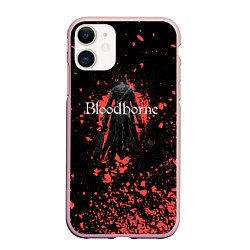 Чехол iPhone 11 матовый Bloodborne dark souls, цвет: 3D-светло-розовый