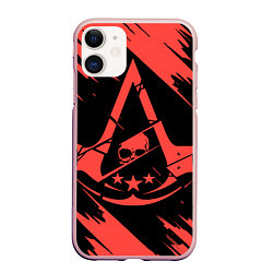 Чехол iPhone 11 матовый Assassins creed creed, цвет: 3D-светло-розовый