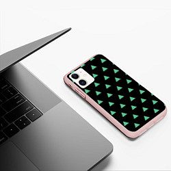 Чехол iPhone 11 матовый ТАНДЖИРО СТИЛЬ ЗЕНИЦУ КЛИНОК РАССЕКАЮЩИЙ ДЕМОНОВ, цвет: 3D-светло-розовый — фото 2