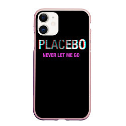 Чехол iPhone 11 матовый Placebo Never Let Me Go, цвет: 3D-светло-розовый