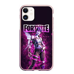 Чехол iPhone 11 матовый Fortnite Dream Character Skin, цвет: 3D-светло-розовый