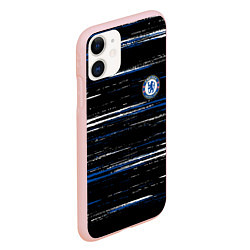 Чехол iPhone 11 матовый Chelsea челси лого, цвет: 3D-светло-розовый — фото 2