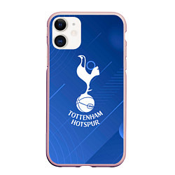 Чехол iPhone 11 матовый Tottenham hotspur SPORT, цвет: 3D-светло-розовый