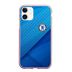 Чехол iPhone 11 матовый Chelsea Абстракция, цвет: 3D-светло-розовый