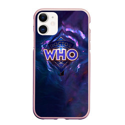 Чехол iPhone 11 матовый Новый Доктор Кто, цвет: 3D-светло-розовый