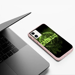Чехол iPhone 11 матовый Green Day: Acid Voltage, цвет: 3D-светло-розовый — фото 2