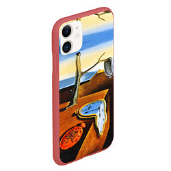 Чехол iPhone 11 матовый Постоянство Памяти, цвет: 3D-красный — фото 2