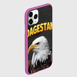Чехол iPhone 11 Pro матовый Dagestan Eagle, цвет: 3D-фиолетовый — фото 2