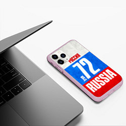 Чехол iPhone 11 Pro матовый Russia: from 72, цвет: 3D-розовый — фото 2