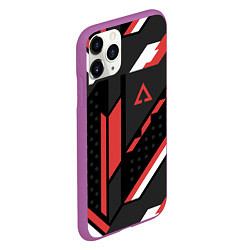 Чехол iPhone 11 Pro матовый CS:GO Cyrex Pattern, цвет: 3D-фиолетовый — фото 2