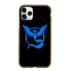 Чехол iPhone 11 Pro матовый Pokemon Blue Team, цвет: 3D-коричневый