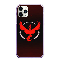 Чехол iPhone 11 Pro матовый Pokemon: Red Team, цвет: 3D-светло-сиреневый