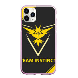 Чехол iPhone 11 Pro матовый Pokemon Yellow Team, цвет: 3D-розовый