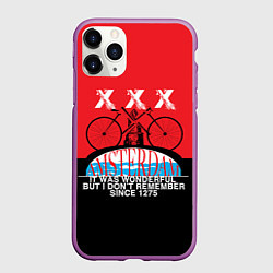 Чехол iPhone 11 Pro матовый Amsterdam t-shirt, цвет: 3D-фиолетовый