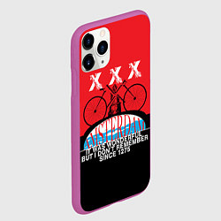 Чехол iPhone 11 Pro матовый Amsterdam t-shirt, цвет: 3D-фиолетовый — фото 2