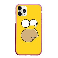 Чехол iPhone 11 Pro матовый Лицо Гомера
