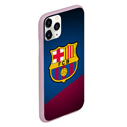 Чехол iPhone 11 Pro матовый FCB Barcelona, цвет: 3D-розовый — фото 2