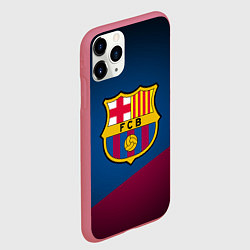 Чехол iPhone 11 Pro матовый FCB Barcelona, цвет: 3D-малиновый — фото 2