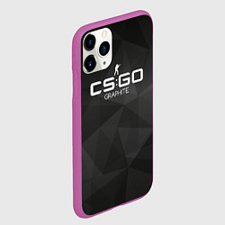 Чехол iPhone 11 Pro матовый CS:GO Graphite, цвет: 3D-фиолетовый — фото 2