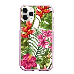 Чехол iPhone 11 Pro матовый Фэшн 6, цвет: 3D-розовый