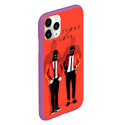 Чехол iPhone 11 Pro матовый Twenty One Pilots, цвет: 3D-фиолетовый — фото 2