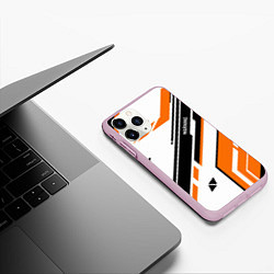 Чехол iPhone 11 Pro матовый CS:GO Asiimov P90 Style, цвет: 3D-розовый — фото 2