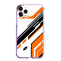 Чехол iPhone 11 Pro матовый CS:GO Asiimov P90 Style, цвет: 3D-светло-сиреневый