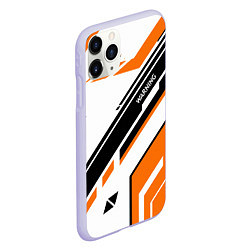 Чехол iPhone 11 Pro матовый CS:GO Asiimov P90 Style, цвет: 3D-светло-сиреневый — фото 2