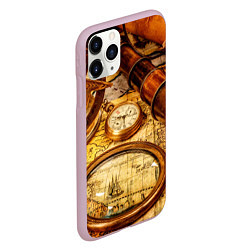 Чехол iPhone 11 Pro матовый Древнее путешествие, цвет: 3D-розовый — фото 2