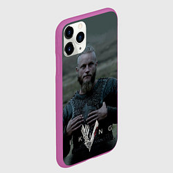 Чехол iPhone 11 Pro матовый Vikings: Ragnarr Lodbrok, цвет: 3D-фиолетовый — фото 2