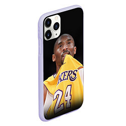 Чехол iPhone 11 Pro матовый Kobe Bryant, цвет: 3D-светло-сиреневый — фото 2